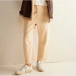 Free People We The Free Osaka Relaxed Jeans Cream Yellow